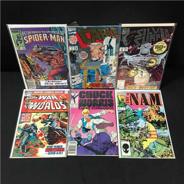 LOT OF 6 MARVEL COMICS - VARIOUS TITLES