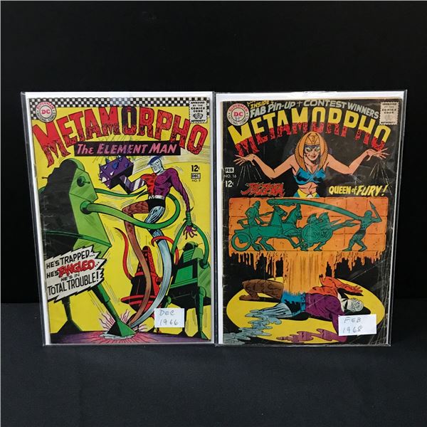 LOT OF 2 METAMORPHO COMICS (1966/68) - DC COMICS