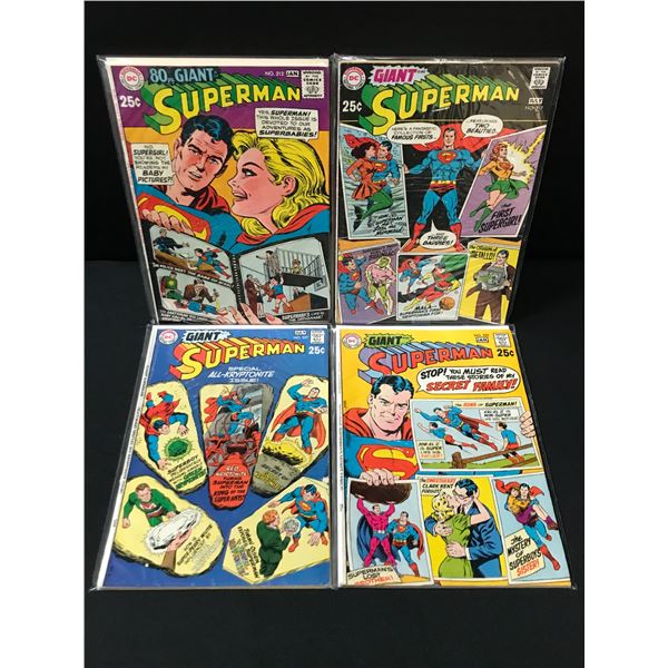 LOT OF 4 SUPERMAN COMICS - DC COMICS