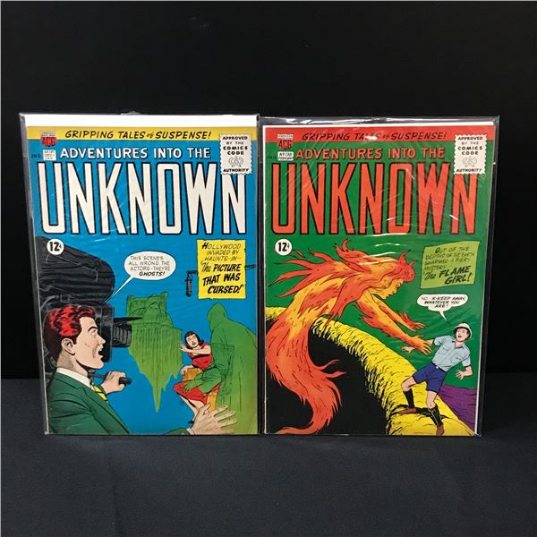 LOT OF 2 ADVENTURES INTO THE UNKNOWN COMICS - ACG