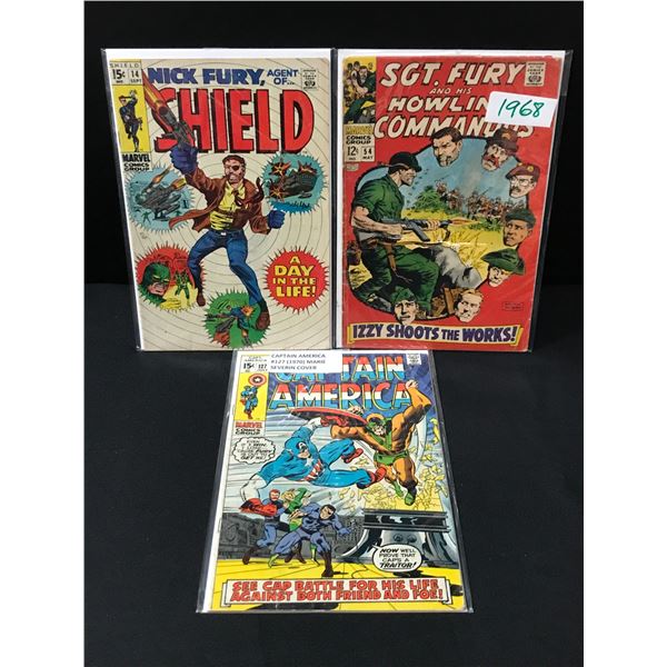 LOT OF 3 MARVEL COMICS - INCLUDING ONE FROM 1968
