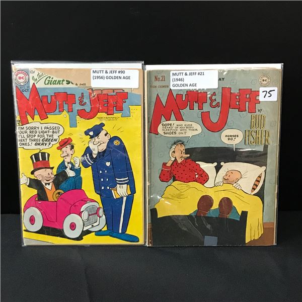 LOT OF 2 MUTT & JEFF COMICS (1946.1956) - DC COMICS