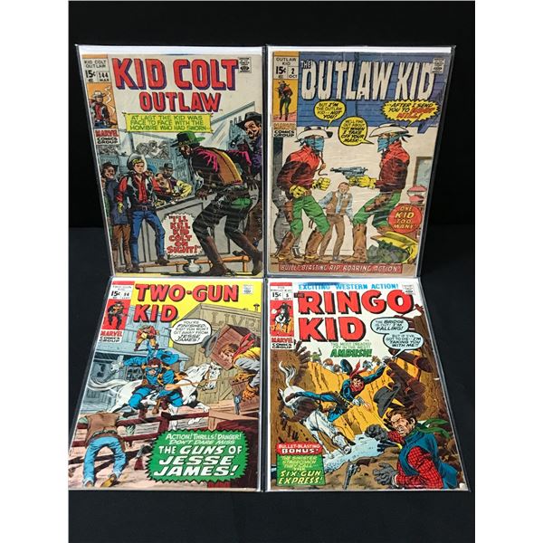 LOT OF 4 WESTERN COMICS - MARVEL COMICS