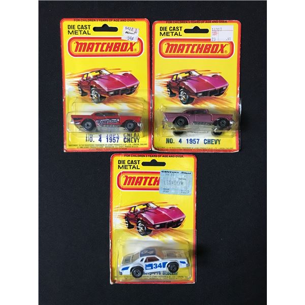 LOT OF 3 1980 MATCHBOX DIE CAST METAL CARS - IN ORIGINAL PACKAGING