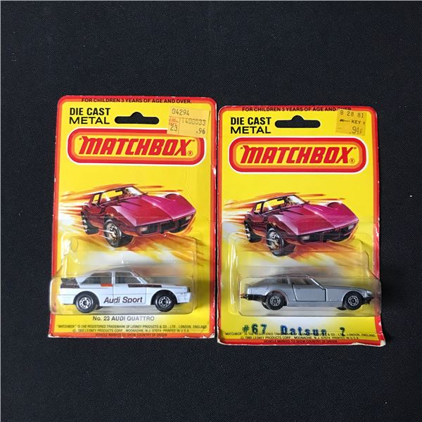 LOT OF 2 1980 MATCHBOX DIE CAST METAL CARS - IN ORIGINAL PACKAGING