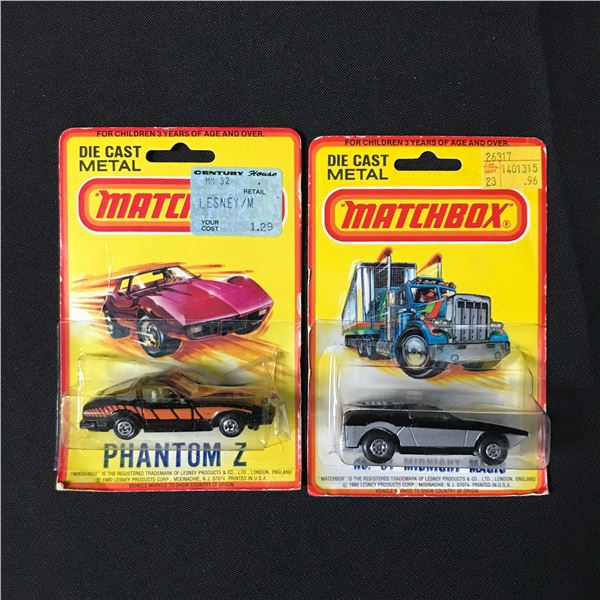 LOT OF 2 1980 MATCHBOX DIE CAST METAL CARS - IN ORIGINAL PACKAGING