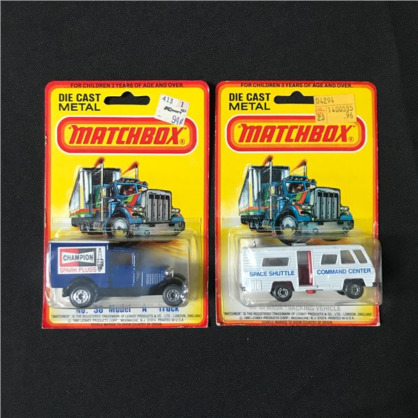 LOT OF 2 1980 MATCHBOX DIE CAST METAL CARS - IN ORIGINAL PACKAGING