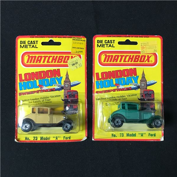 LOT OF 2 1980 MATCHBOX DIE CAST METAL CARS - IN ORIGINAL PACKAGING