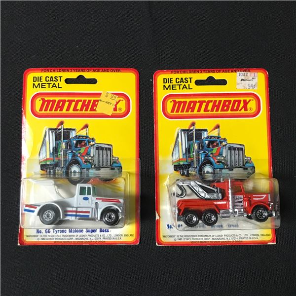 LOT OF 2 1980 MATCHBOX DIE CAST METAL CARS - IN ORIGINAL PACKAGING