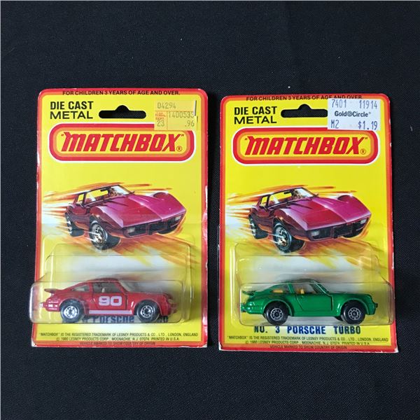 LOT OF 2 1980 MATCHBOX DIE CAST METAL CARS - IN ORIGINAL PACKAGING