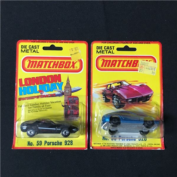 LOT OF 2 1980 MATCHBOX DIE CAST METAL CARS - IN ORIGINAL PACKAGING