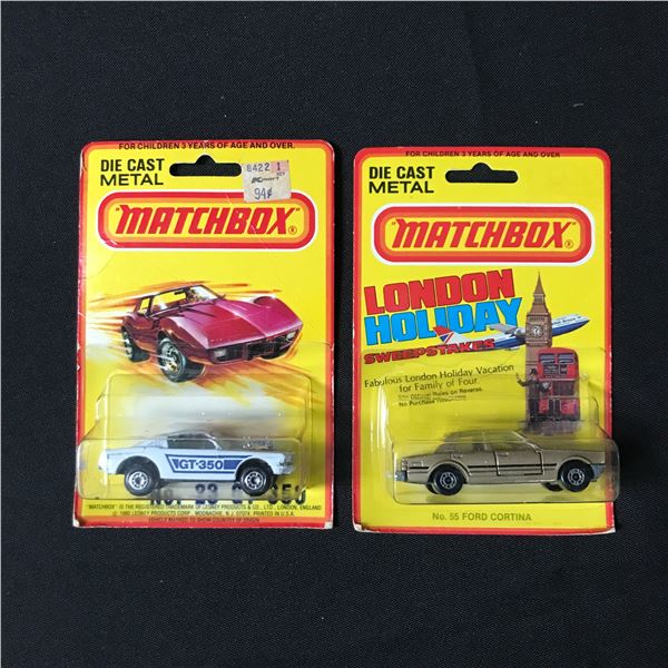 LOT OF 2 1980 MATCHBOX DIE CAST METAL CARS - IN ORIGINAL PACKAGING
