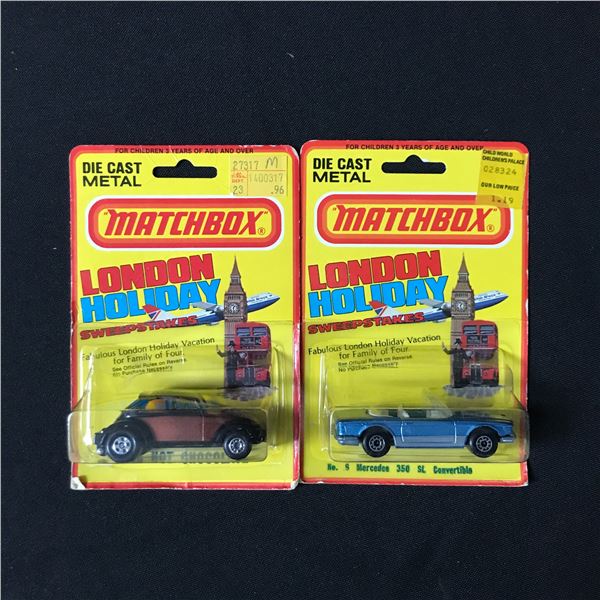 LOT OF 2 1980 MATCHBOX DIE CAST METAL CARS - IN ORIGINAL PACKAGING
