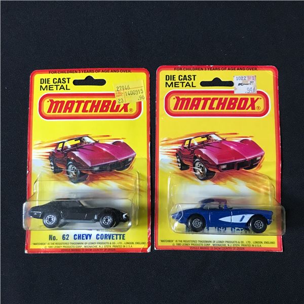 LOT OF 2 1980 MATCHBOX DIE CAST METAL CARS - IN ORIGINAL PACKAGING