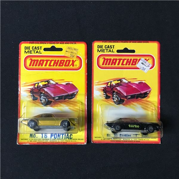 LOT OF 2 1980 MATCHBOX DIE CAST METAL CARS - IN ORIGINAL PACKAGING