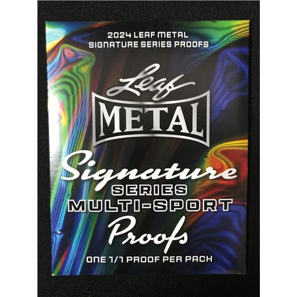 2024 LEAF METAL SIGNATURE SERIES MULTI SPORT SEALED PACK - CONTAINS 1/1