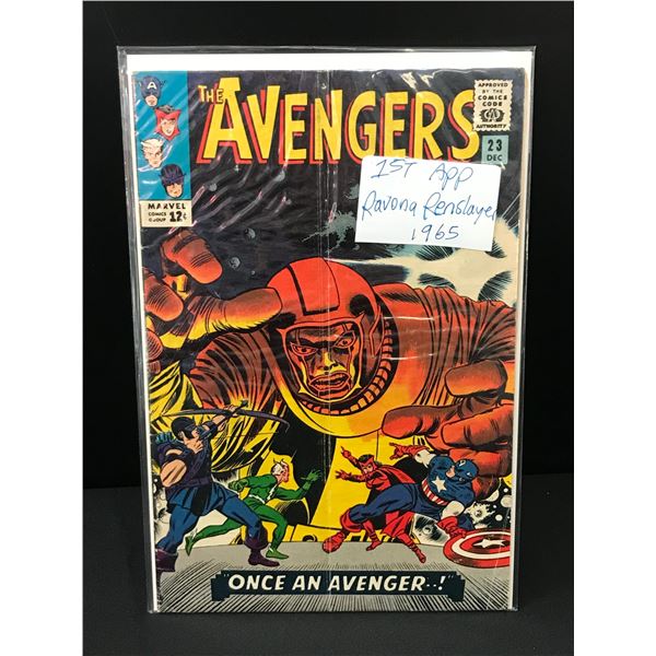 AVENGERS #23 1ST APPEARANCE RAVONA RENSLAYER (1965) - MARVEL COMICS