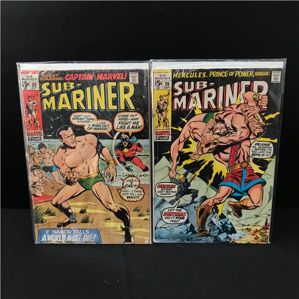 LOT OF 2 SUB MARINER COMICS #29-30 - MARVEL COMICS