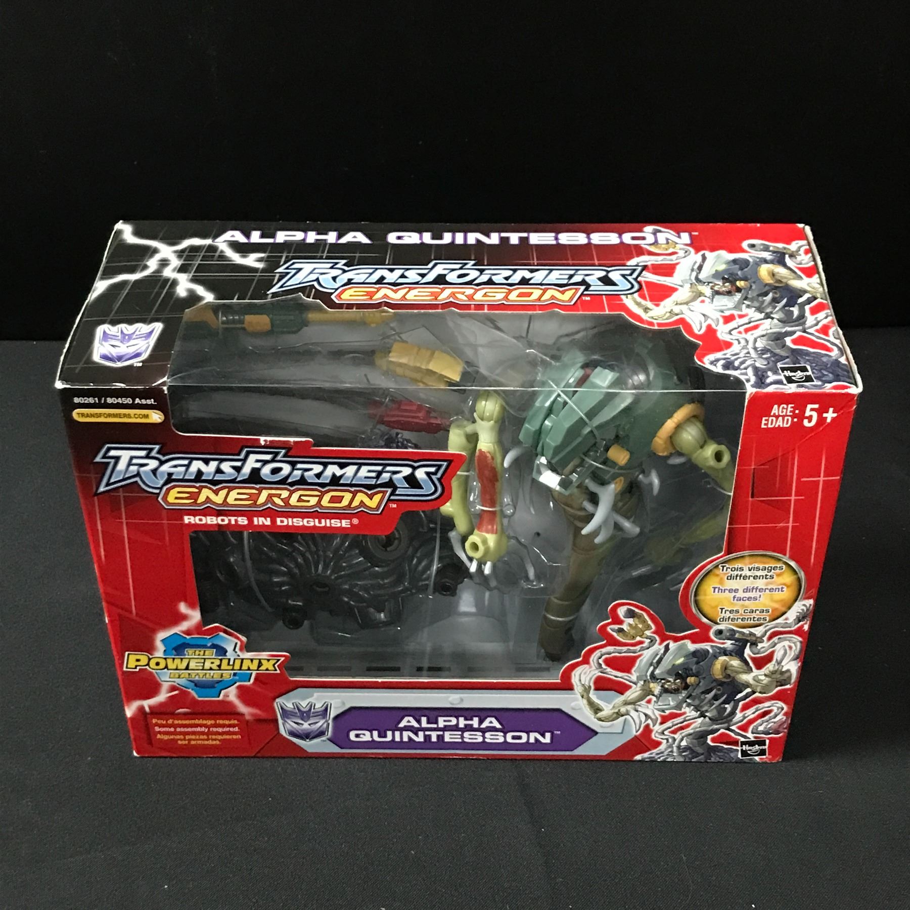 VINTAGE TRANSFORMERS ENERGON ALPHA QUINTESSON ACTION FIGURE IN ORIGINAL BOX