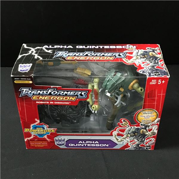 VINTAGE TRANSFORMERS ENERGON ALPHA QUINTESSON ACTION FIGURE IN ORIGINAL BOX