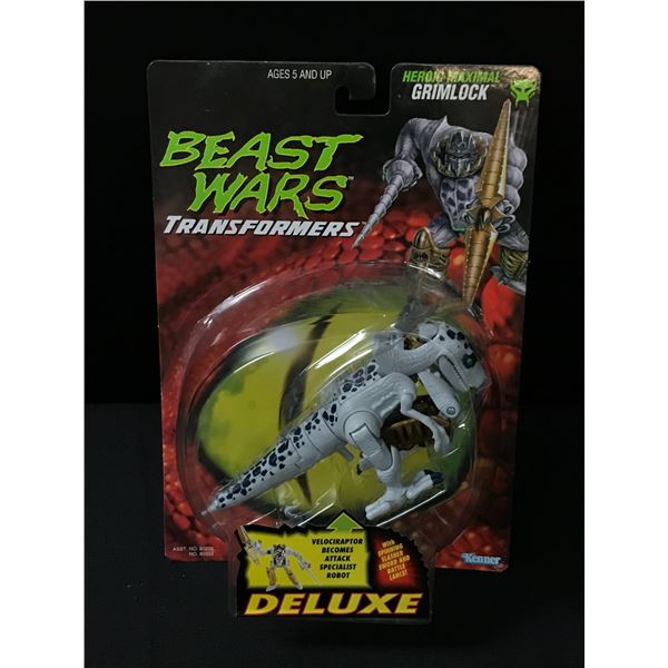 VINTAGE TRANSFORMERS BEAST WARS GRIMLOCK ACTION FIGURE IN ORIGINAL PACKAGING