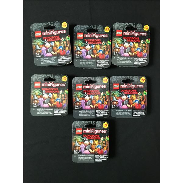 LOT OF 7 SEALED LEGO MINI FIGURES DUNGEONS AND DRAGONS PACKS - RETIRED