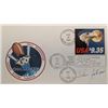Image 1 : John M. Fabian Signed NASA 25th Anniversary Challenger First Day Cover