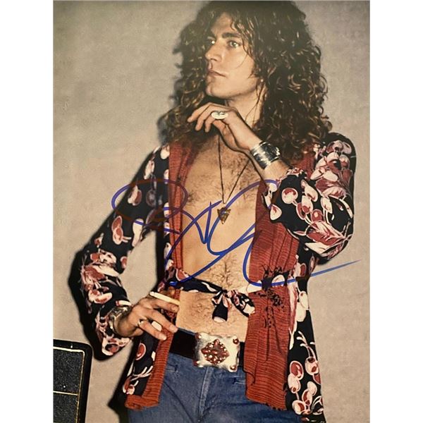 Led Zeppelin Robert Plant signed photo