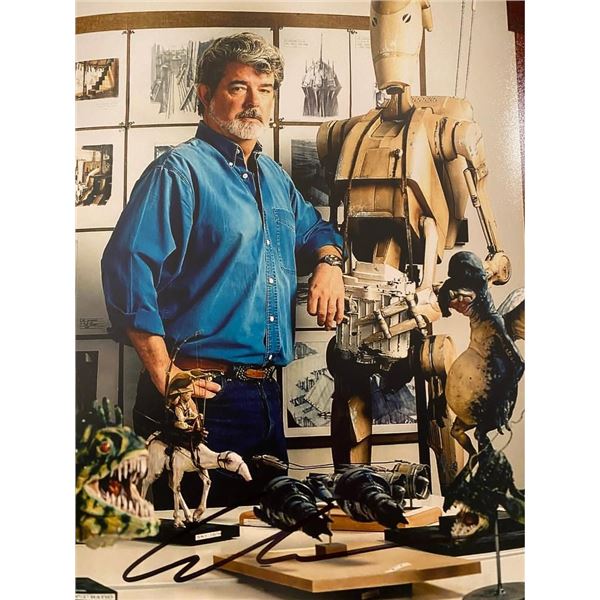 Star Wars George Lucas signed photo