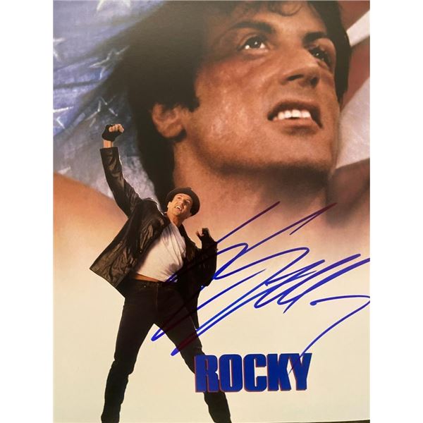 Rocky Sylvester Stallone signed movie photo