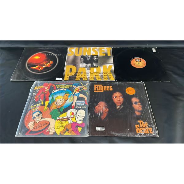 (5) ASSORTED VINYL RECORDS INCLUDING; RASCO, SUNSET PARK, KGB, SONGS & STORIES ABOUT THE JUSTICE
