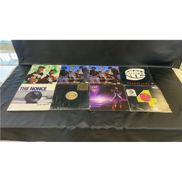 (8) ASSORTED VINYL RECORDS INCLUDING; THE FAB 5, ERIC B. & FAKIM, SHOW & A.G., THE NONCE, A.M.P.