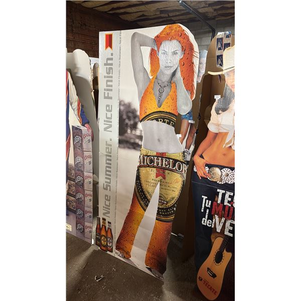 VINTAGE MICHELOB CARDBOARD STANDEE CUTOUT