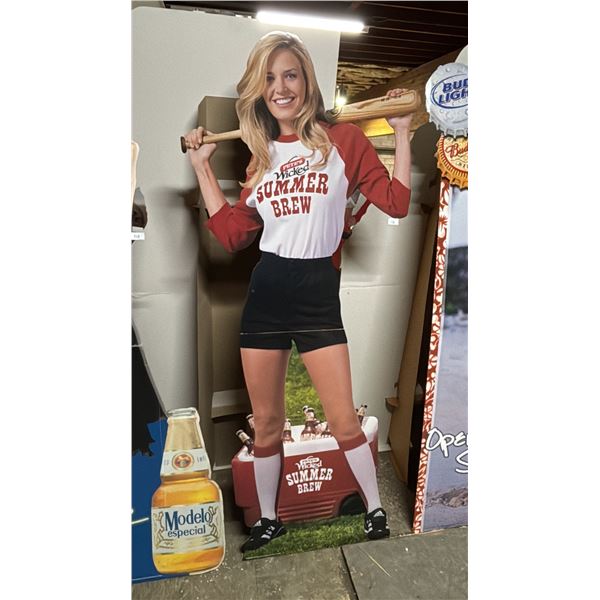VINTAGE PETE'S WICKED SUMMER BREW CARDBOARD STANDEE CUTOUT
