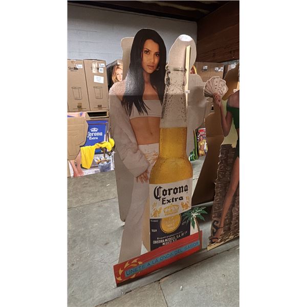 VINTAGE CORONA EXTRA CARDBOARD STANDEE CUTOUT