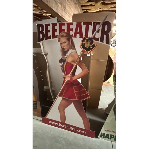 VINTAGE BEEFEATER CARDBOARD STANDEE CUTOUT
