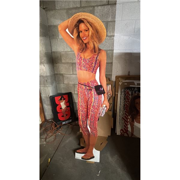 VINTAGE COORS LIGHT CARDBOARD STANDEE CUTOUT