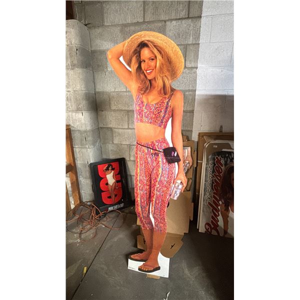 VINTAGE COORS LIGHT CARDBOARD STANDEE CUTOUT