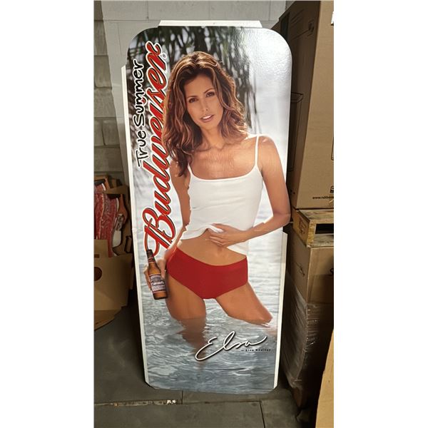 VINTAGE BUDWEISER ELSA BENITEZ CARDBOARD STANDEE CUTOUT