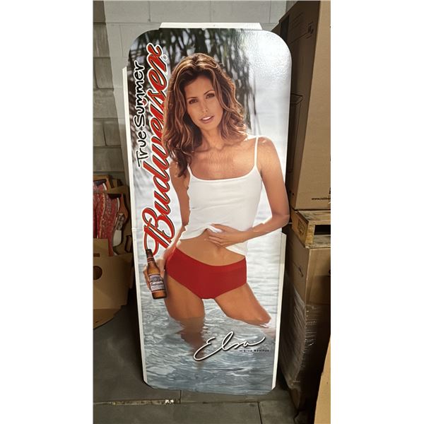 VINTAGE BUDWEISER ELSA BENITEZ CARDBOARD STANDEE CUTOUT