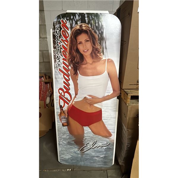 VINTAGE BUDWEISER ELSA BENITEZ CARDBOARD STANDEE CUTOUT