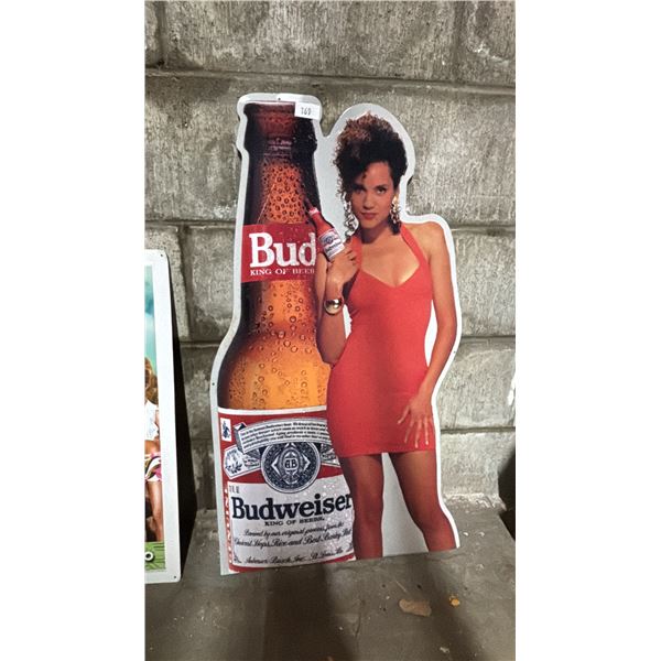 VINTAGE BUDWEISER TIN SIGN