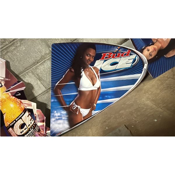 VINTAGE BUDWEISER BUD ICE TIN SIGN