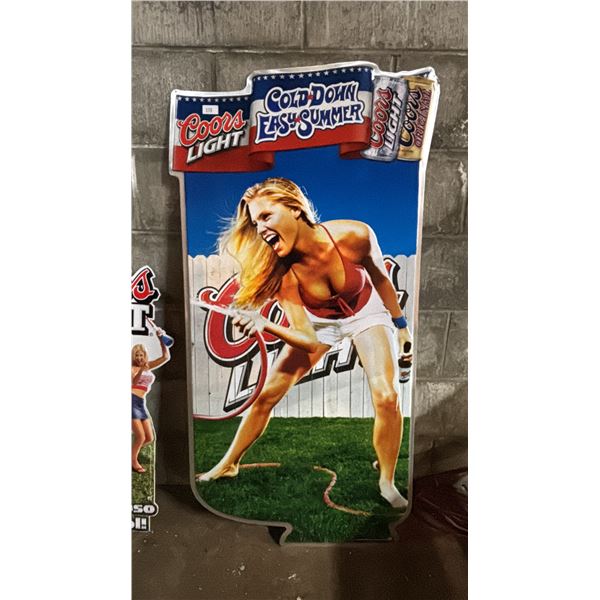 VINTAGE COORS LIGHT TIN SIGN