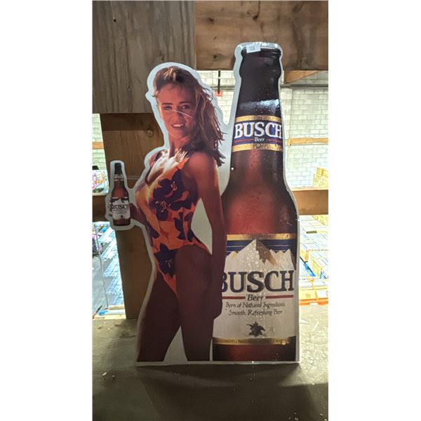 VINTAGE BUSCH TIN SIGN