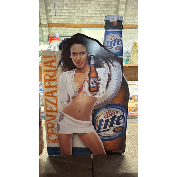VINTAGE MILLER LITE TIN SIGN