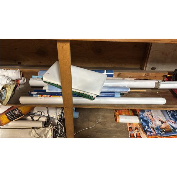 ASSORTED BUDWEISER POSTERS & BANNERS