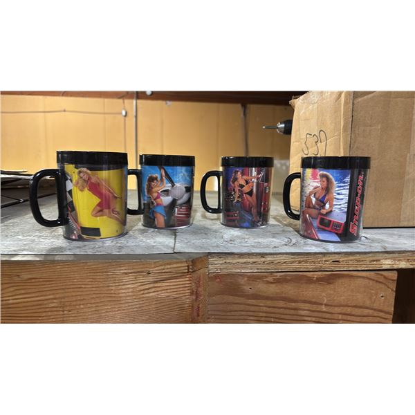 SET OF 4 VINTAGE SNAP-ON COLLECTIBLE CUPS