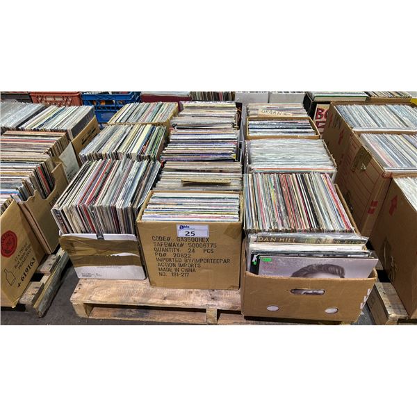 PALLET OF ASSORTED VINYL RECORDS