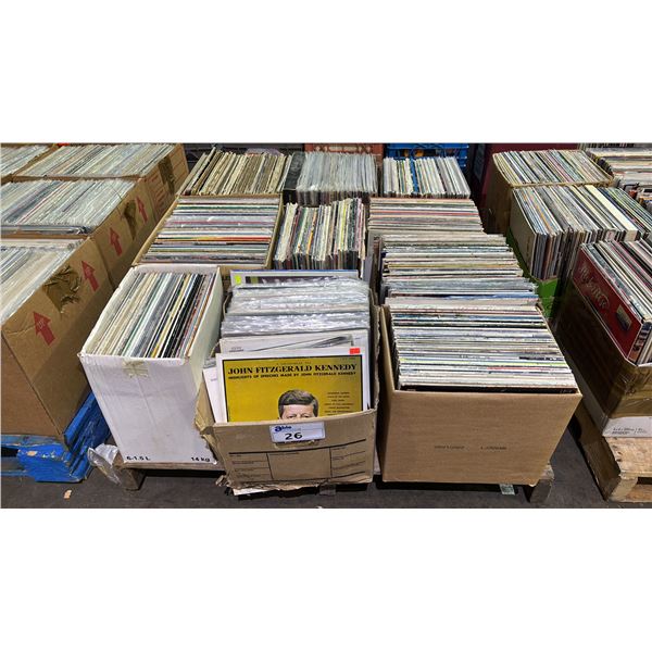 PALLET OF ASSORTED VINYL RECORDS